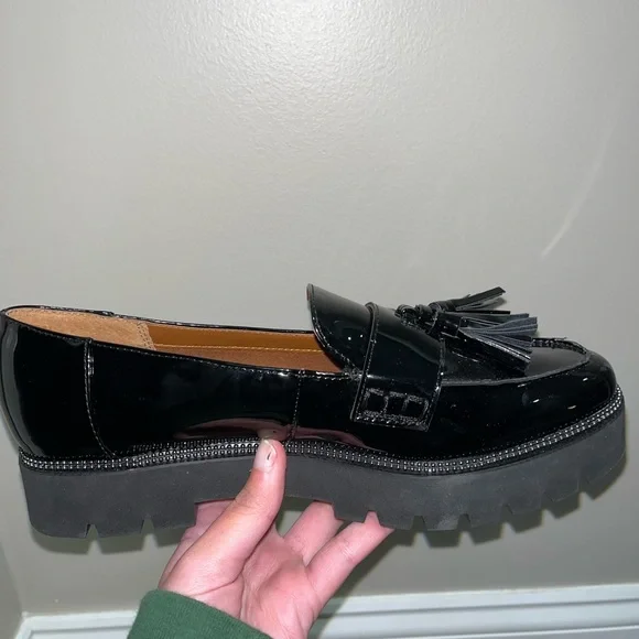 Franco Sarto Platform Loafers (Black) - Picture 5 of 5
